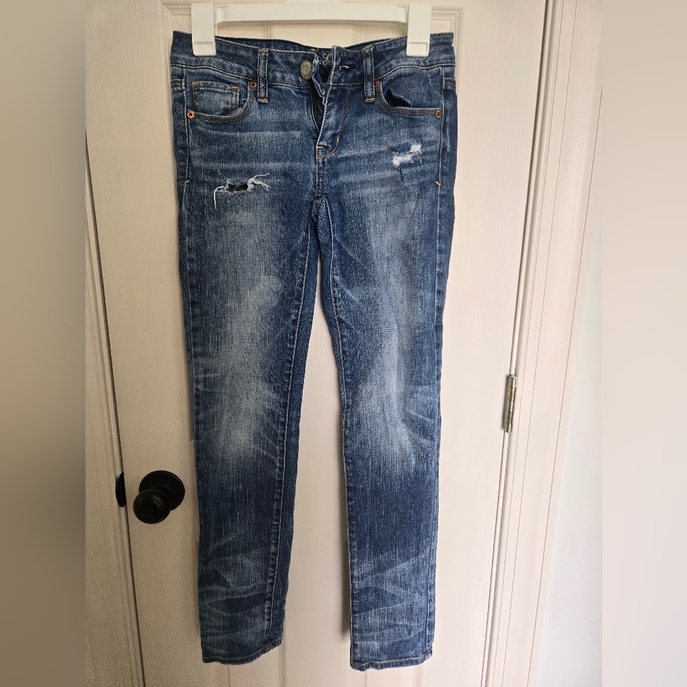 American Eagle Outfitters Blue Skinny Jeans